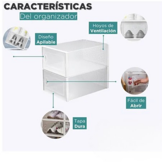 CAJA ORGANIZADORA DE ZAPATOS X1