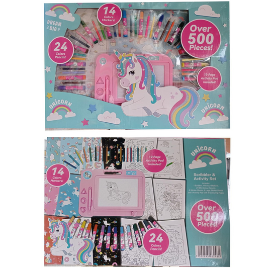 SET DE ARTE UNICORNICO 500 PIEZAS