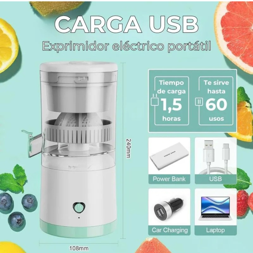 EXTRACTOR DE JUGO RECARGABLE