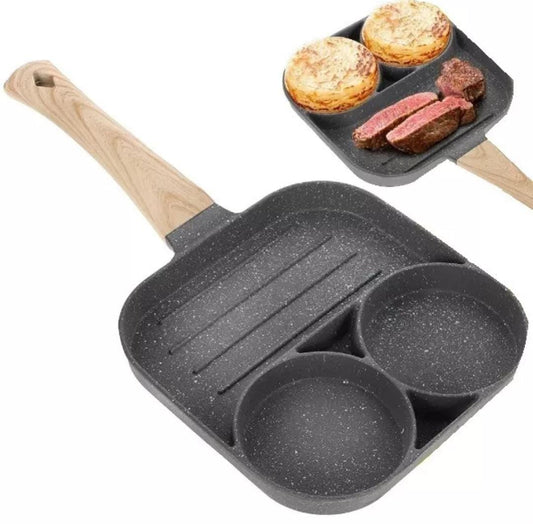 SARTEN ANTIHADERENTE 3 PUESTOS