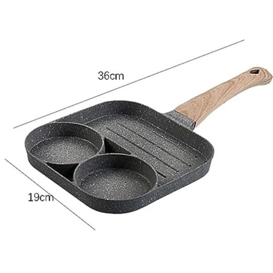 SARTEN ANTIHADERENTE 3 PUESTOS