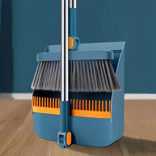 ESCOBA PLEGABLE CON RECOGEDOR
