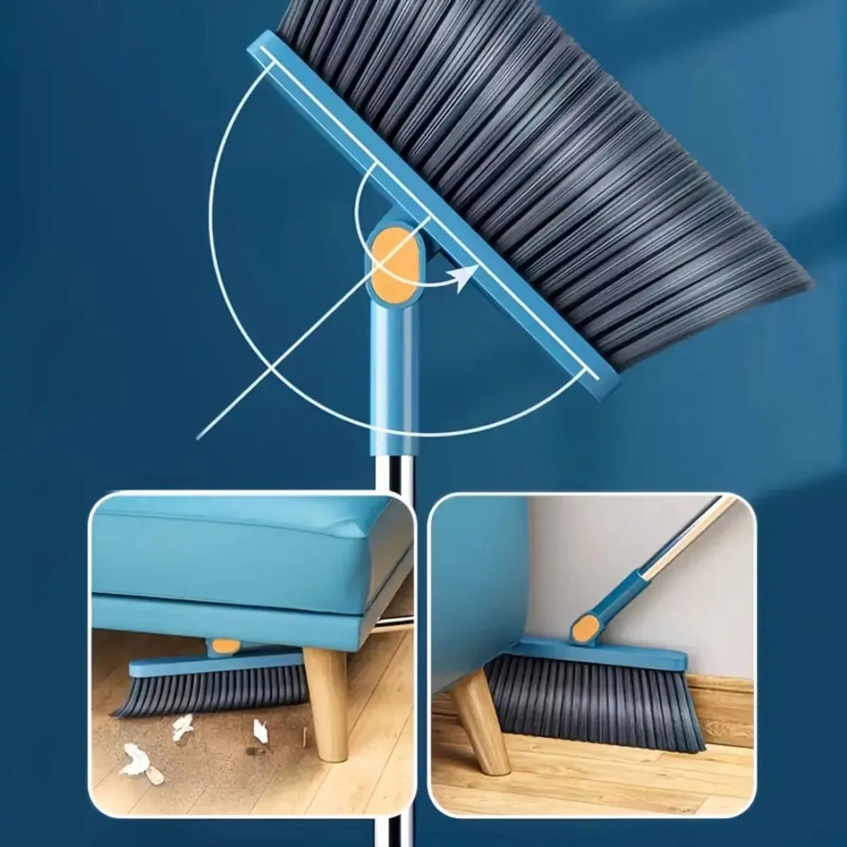ESCOBA PLEGABLE CON RECOGEDOR