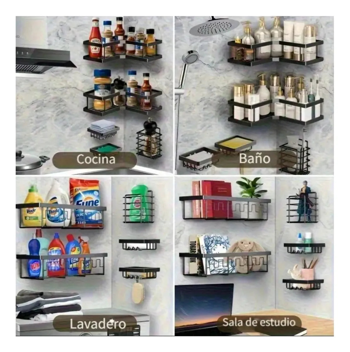 SET ORGANIZADOR DE DUCHA X5