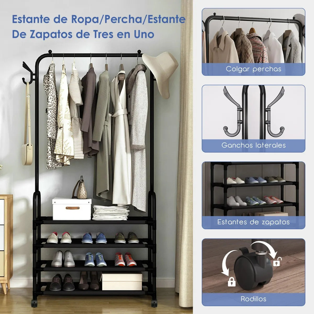 ORGANIZADOR DE ROPA Y ZAPATOS
