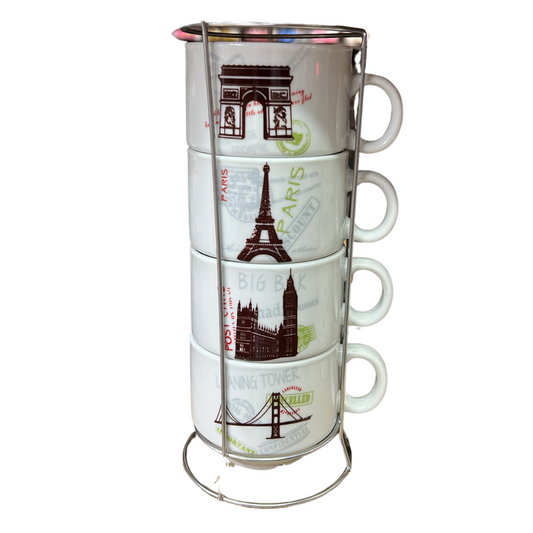 POCILLO SET EN TORRE X4