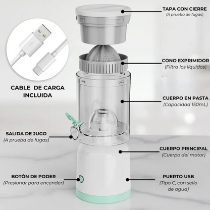 EXTRACTOR DE JUGO RECARGABLE