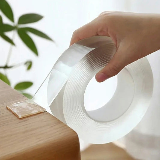 CINTA DOBLE FAZ TRANSPARENTE 3 METROS