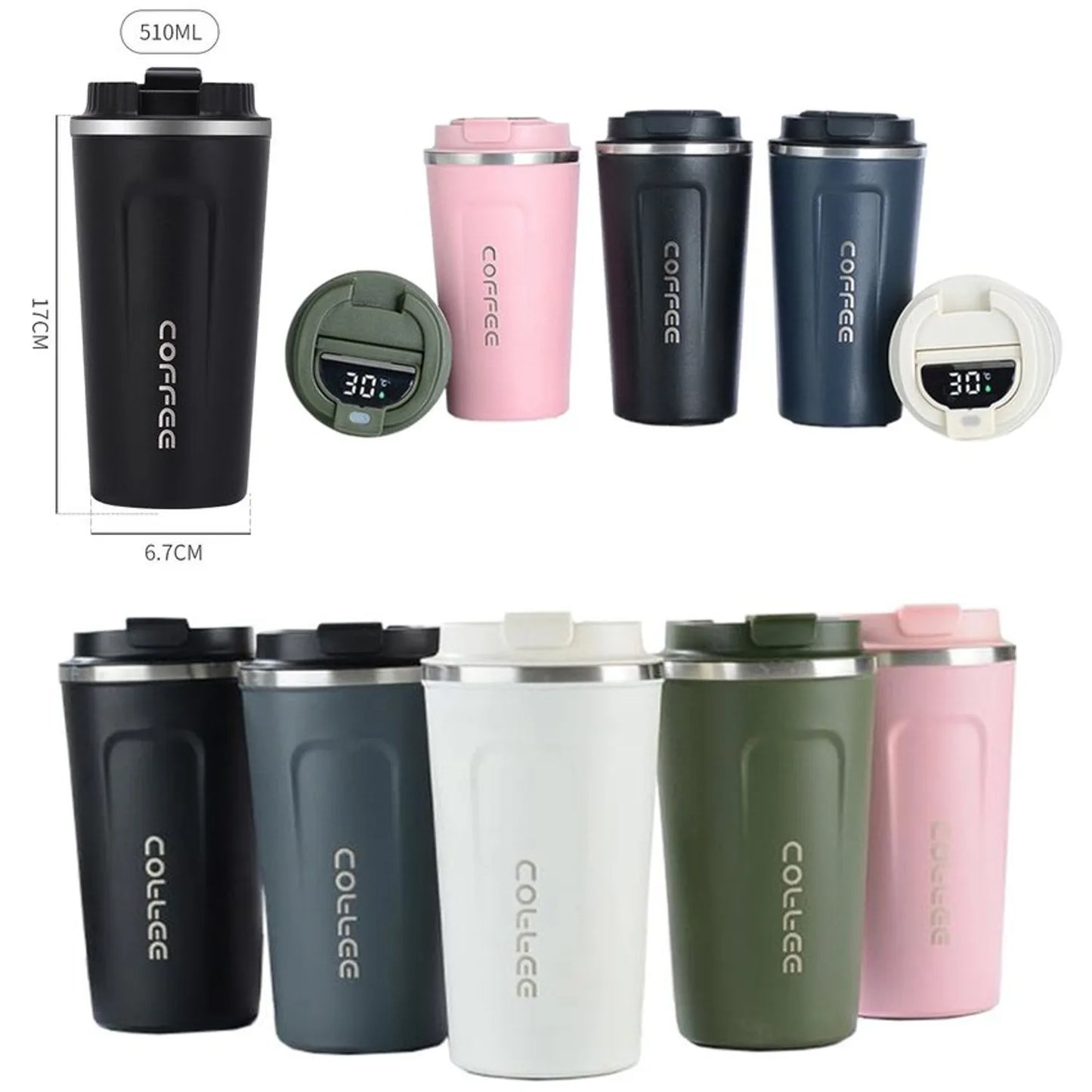 TERMOVASO CON MEDIDOR DE TEMPERATURA